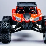 RC카 중고 거래 팁 - **Prompt:** A high-definition, photorealistic image of a used RC (Remote Control) buggy, meticulousl...